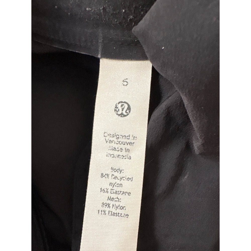Lululemon‎ Athletica Black Full Zip Jacket Reflective Detail Women Size S - Picture 4 of 8